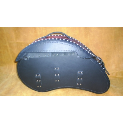 Kožené moto brašny S201 Red černé, 57x34x19cm