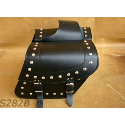 Kožené moto brašny S282 černé, 31x25x15cm