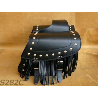 Kožené moto brašny S282 černé, 31x25x15cm