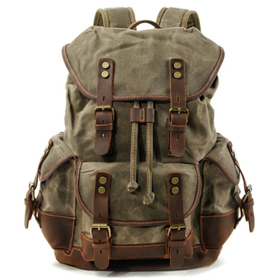 Vintage batoh Kansas 20l, zelený