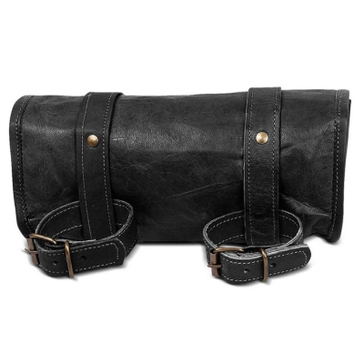 Kožená rolka retro hnědá