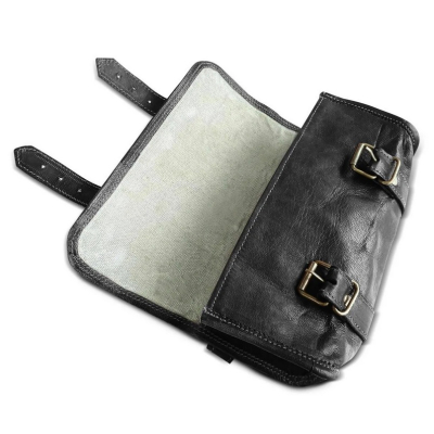 Kožená rolka retro hnědá