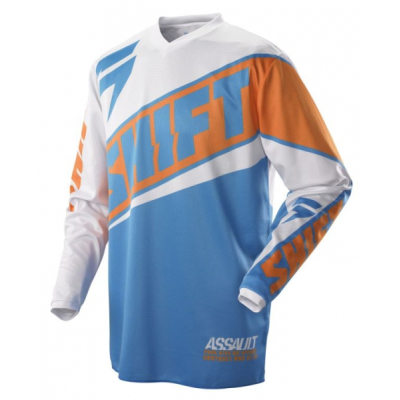 Dres SHIFT ASSAULT RACE oranžovo/modrý 07244-592