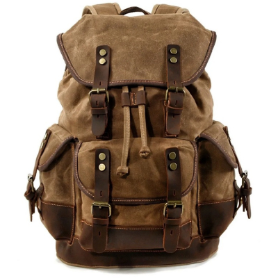 Vintage batoh Kansas 20l, zelený