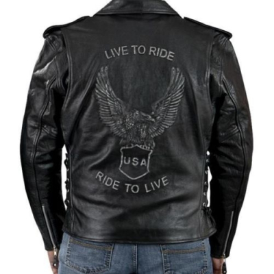 Kožený křivák Live To Ride Eagle s vyjímatelnými CE chrániči