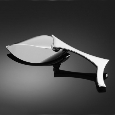 Motocyklová zrcátka Highway Hawk WAVE, Levá i Pravá strana, chrom (2ks)