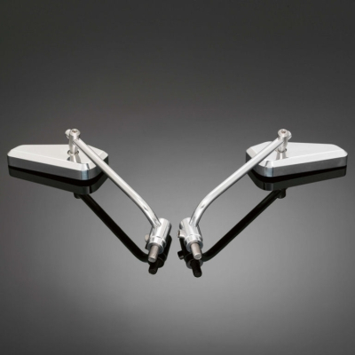 Motocyklové zrcátko Highway Hawk TRACK, Pravá strana, leštěný chrom (1ks)