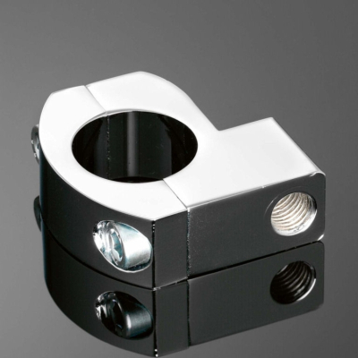 Univerzální objímka Highway Hawk na řidítka 22mm, pro zpětná zrcátka, chrom (1ks)