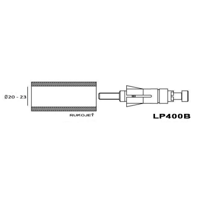 Adaptér RIZOMA Proguard system ochranné páčky nebo zrcátka - univerzální 20-23mm a pro motocykly HARLEY DAVIDSON