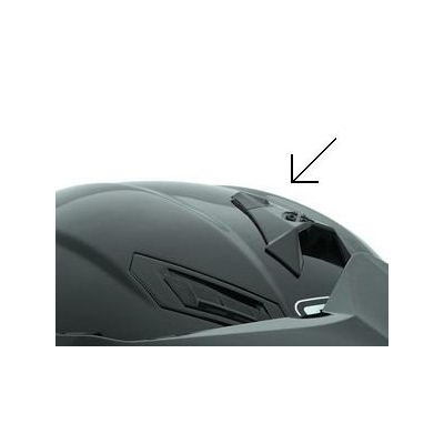 Větrák čelní pro přilby AGV AX-8 DUAL a AX-8 DUAL EVO, černý (kus)