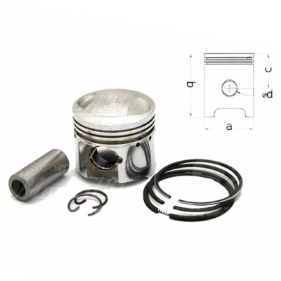 Píst 39.40 komplet KYMCO PEOPLE 50 4T / AGILITY 50 4T / SYM FIDDLE 50 4T / PEUGEOT V-CLIC 50 4T / YUKI 4T 50 METEOR