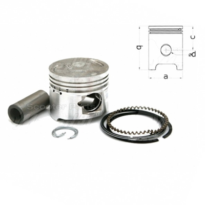 Píst 39.25mm KYMCO AGILITY 50 4T / VITALITY 50 4T / YUKI 4T 50 MSP