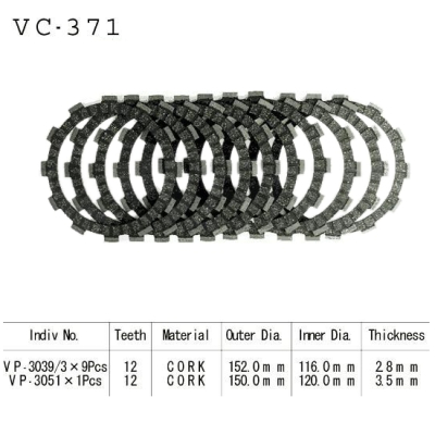 Set spojkových lamel pro SUZUKI VS1400GL