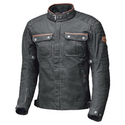 Pánská moto bunda Held BAILEY černá, voskovaná bavlna (voděodolná)