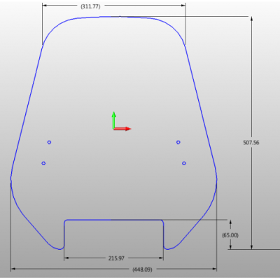 Univerzální plexi na motorku MS U5K