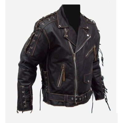 Ultimate Rebel Kožený křivák se šněrováním a kapsami na chrániče