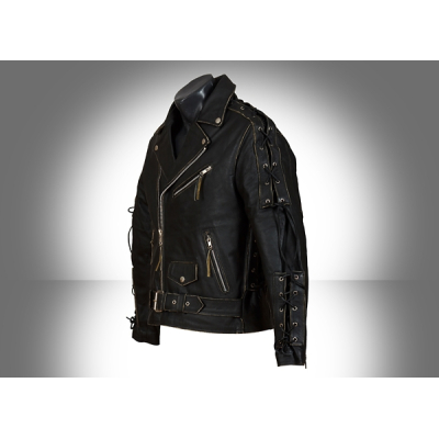 Ultimate Rebel Kožený křivák se šněrováním a kapsami na chrániče