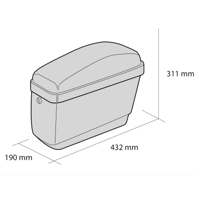 Pevné boční kufry z ABS se zámky - Universal, 2x20L