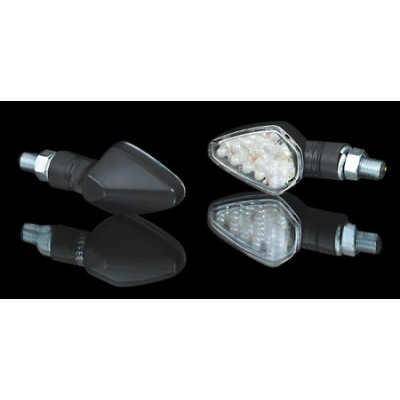 Moto blinkry LED HARPOON chrom/černá