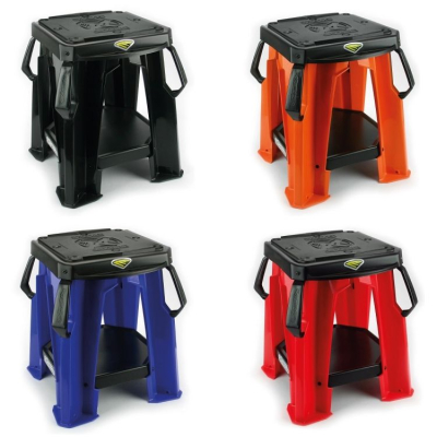 Skládací stolička Cycra pod motocykl (220kg) - červená